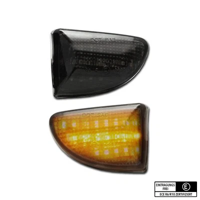 SCHWARZE LED Seitenblinker Smart Fortwo W451 A451 C451 Cabrio Coupe - Bild 1 von 4