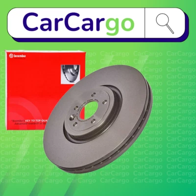 Par de discos de freno delanteros ventilados Brembo para Jaguar XF 3.0 AWD 2015-2024 350 mm Foto 1 de 4