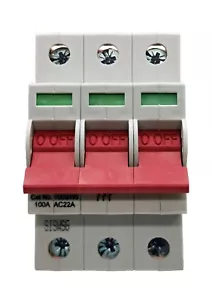 Interruptor de poste CRABTREE 100a Loadstar 100SW3 triple interruptor de 3 polos - Imagen 1 de 1