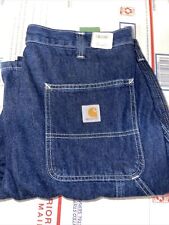 Carhartt 382-83 Carpenter Dungaree Fit Mens Blue Jeans Size 32 X 30