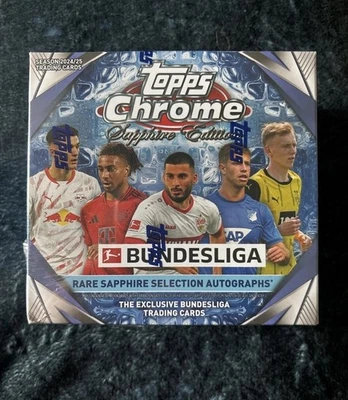 2024/25 Topps Chrome Bundesliga Soccer Sapphire Edition Hobby Box Sealed - Image 1 of 4