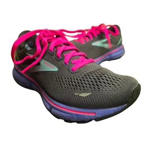 Brooks Damen 7 2Ghost 15 schwarz/blau/aruba Laufschuhe gepolstert Road Sneaker - Bild 1 von 7