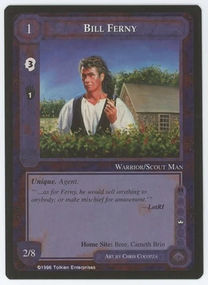 1996 Middle-Earth Dark Minions Bill Ferny PROMO - MINT & UNPLAYED - Image 1 of 2