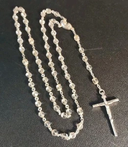 CREED 38.5g Plata de Ley 925 Vintage 29" Cuerpo 5.5" Mayal Rosario Cristal Jesús - Imagen 1 de 10