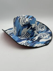 Cappello salvagente birra Busch Light - cappello sole tesa larga veloce country cowboy spedizione veloce - Foto 1 di 5