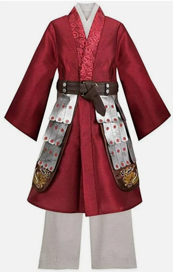 LTD Disney Store Sz 9 10 Live Action Mulan Deluxe Costume w Light Up Sword NWT - Image 1 of 4