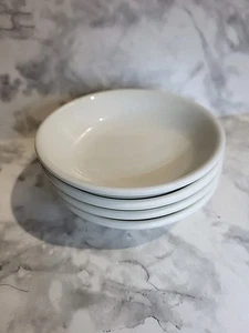Cameo China White Butter Pats Sauce Small Farm House Cottage Core Durable - Picture 1 of 6