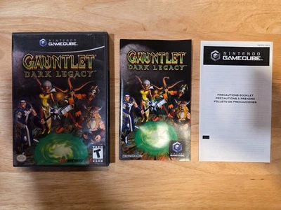 Gauntlet Dark Legacy 任天堂 GameCube 保护壳和仅手册 - 无游戏 — 第 1/4 张图片