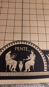 Vintage 1981 Pente Classic Game of Skill Black Tube Red & Clear Stones Complete - Bild 1 von 10