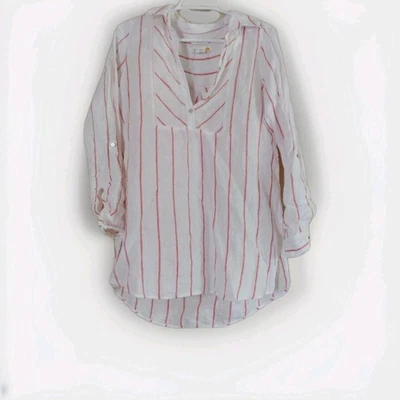 C&C California striped linen tunic top S - Image 1 of 4