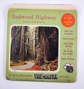 View-Master Redwood Highway California - Paquete de 3 carretes A182 - Imagen 1 de 5