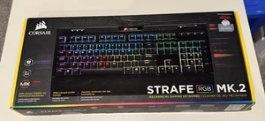 Corsair Strafe RGB MK.2 Mechanical Gaming Keyboard w/ Cherry MX Red - Sealed NEW - Picture 1 of 3