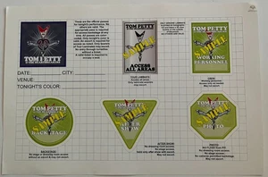 Tom Petty 2012 Anniversary Tour Backstage Pass Green Security Sheet - Bild 1 von 1