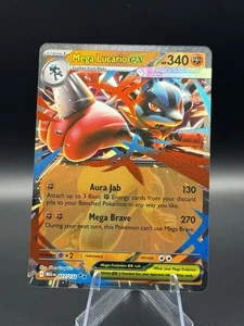 Mega Lucario Ex 77/132 Double Rare Pokemon Mega Evolution English - Picture 1 of 2
