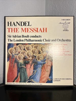 Complete Handel Messiah Sir Adrian Boult conducts The London Philharmonic 3LPBox - Image 1 of 4