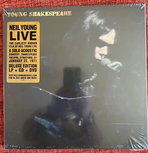NEIL YOUNG LIVE - YOUNG SHAKESPEARE (DELUXE EDITION) [VINYL+CD+DVD] NEW & SEALED - Picture 1 of 1