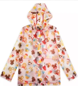 Disney Parks Sweet Treats Rain Jacket Coat  Women’s M Zipper Snap Waterproof - Picture 1 of 14