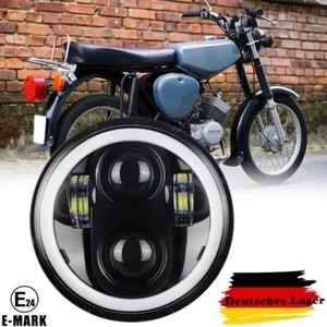 E24 5,75" Scheinwerfer DRL Hi/Lo Strahl Für Simson S51 S50 Schwalbe STAR KR51/2 - Bild 1 von 17