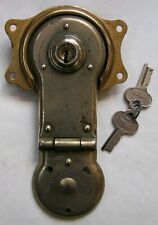 Antique YALE Steamer Trunk or Chest Lock & Keys Brass & Steel NOS Hardware Parts