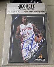 CHAUNCEY BILLUPS  Signed Autograph Auto 2013-14 Panini Pinnacle Beckett BAS