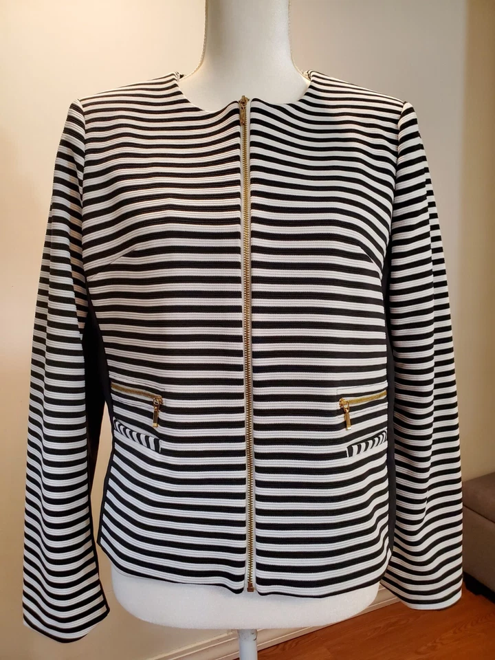 David Ash 女式西装外套,美国 L 码 — 第 1/4 张图片