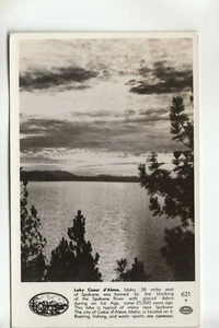Western Real Photo Postcard Lake Coeur d'Alene Idaho ID 621 - Picture 1 of 1