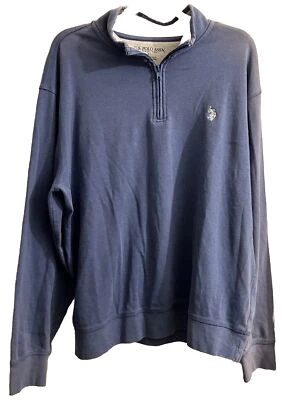 Blue US Polo Assn Men’s Half Zip Sweater Size XL - Image 1 of 2