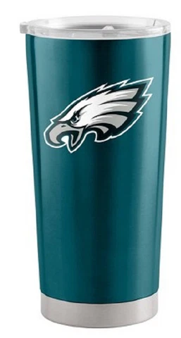 Philadelphia Eagles 20 oz Stainless Steel Insulated Ultra Travel Tumbler Mug Cover
