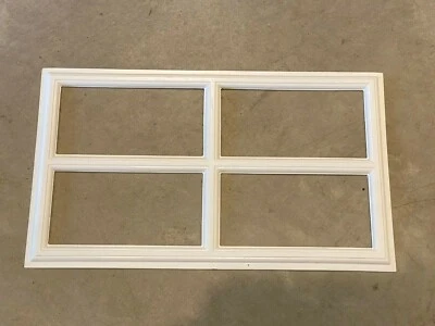 Inserto de repuesto Amarr Stockton para moldura de ventana de puerta de garaje panel corto blanco Foto 1 de 2