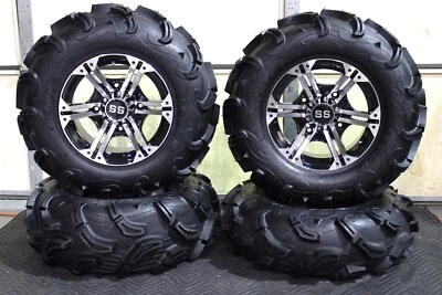 POLARIS GENERAL 1000 28" MAXXIS ZILLA ATV TIRE & 14" VIPER M/B WHEEL KIT POL10K - Image 1 of 4