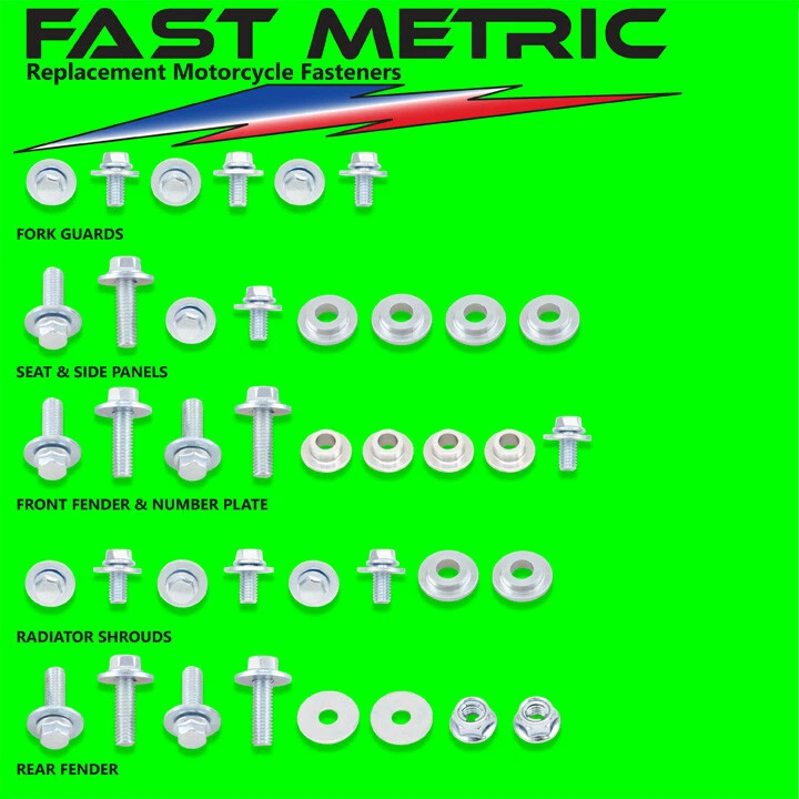 Kits de pernos de plástico y carrocería KX 85 2001-2013 - CADA sujetador que necesitarás - ¡GARANTIZADO! Foto 1 de 1