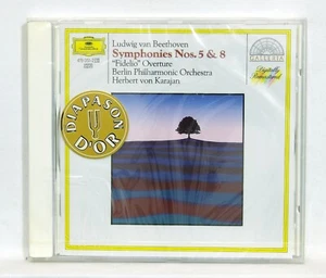 KARAJAN - BEETHOVEN symphonies nos.5 & 8 DGG CD STILL SEALED - Picture 1 of 2
