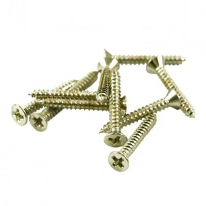 4x NICKEL LONG HUMBUCKER MOUNTING RING SCREWS FOR BRIDGE POSITION 2 x 3/4 in.  - Picture 1 of 1