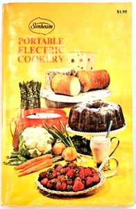 SUNBEAM Portable Electric Cookery Paperback Booklet used all the appliances - Picture 1 of 4