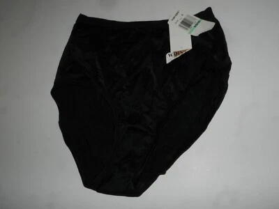 Warners not so innocent nudes hi-cut brief 5128 size 8 black panties vintage NWT - Image 1 of 3