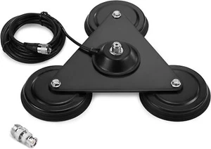 Radioddity M916 Heavy Duty Antenna Magnet Mount SO-239 Connection with... - Picture 1 of 6