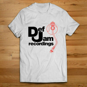 DEF JAM RECORDINGS Logo Classic Rap Hip Hop Men's T-shirt Tee Size S-3XL