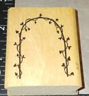 Arch with heart vine, a muse art stamps,B702,rubber, wood