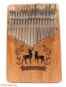 17 keys Myron Solid Mahogany wood Kalimba MBIRA Thumb Piano Deer MK-17ML - Picture 1 of 4