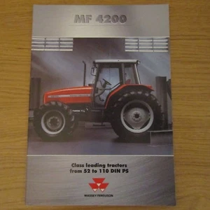 MASSEY FERGUSON 4200 Series English UK Tractor Sales Brochure 1999 - Picture 1 of 1