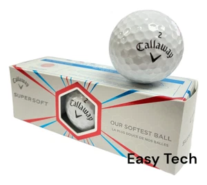 Callaway Supersoft Golf Balls White 1 Sleeve (3 Balls) - Picture 1 of 2