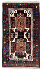 Hand Knotted Balouch Ivory Tribal Wool Oriental Nomadic Area Rug 2'10" x 4'10"