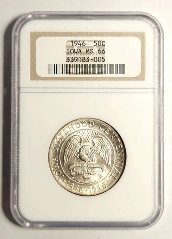 1946 P NGC MS-66 IOWA Cover