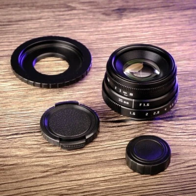 Fujian 35 mm f1.6 Manual lens for Mirrorless cameras Fuji Sony canon  (APS-C) - Image 1 of 4