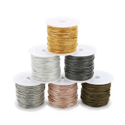 10yard/Spool Multicolor Brass Snake Link Chain Width 1.5mm Jewelry Making Chains - Image 1 of 4