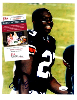 РОННИ КОРИЧНЕВЫЙ подписанный «27» автограф колледжа футбол 8 x 10 цветная фотография JSA 💎 COA - Изображение 1 из 4