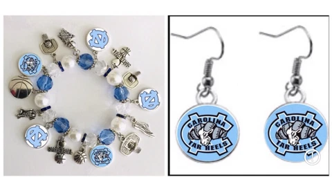 NCAA North Carolina Tar Heels earring Cover