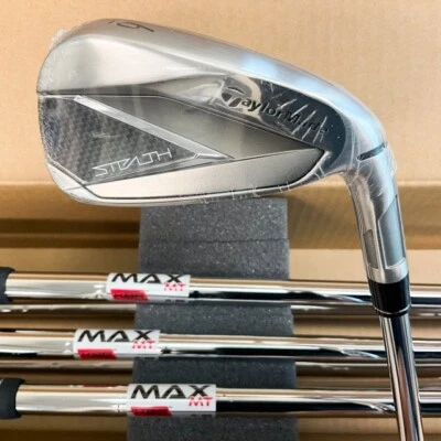 TAYLORMADE STEALTH IRONS 7 PC SET #5-PW,AW KBS MAX MT 85 STL STIFF OPEN BOX 1634 - Image 1 of 4