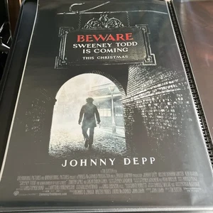 Sweeney Todd (2007) - Póster original de la película teaser de una hoja de doble cara - Imagen 1 de 16