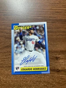 2025 Topps Update 1990 Autograph Edgardo Henriguez Dodgers - Bild 1 von 1